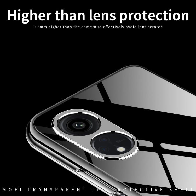 For OPPO A58 5G MOFI Ming Series Ultra-thin TPU Phone Case(Transparent)