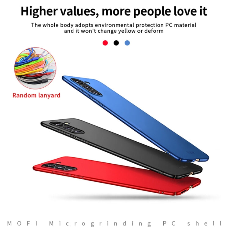 For Samsung Galaxy S23+ 5G MOFI Micro Frosted PC Ultra-thin Hard Case(Blue)