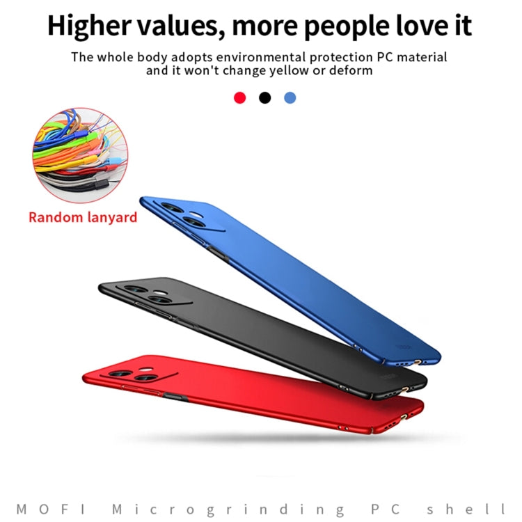 For Xiaomi Redmi Note 12 China MOFI Micro Frosted PC Ultra-thin Hard Case(Blue)