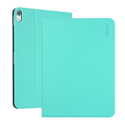 For iPad 2025 / 2022 ENKAY PC Back Cover Smart Leather Tablet Case with Pen Slot & Holder(Cyan)