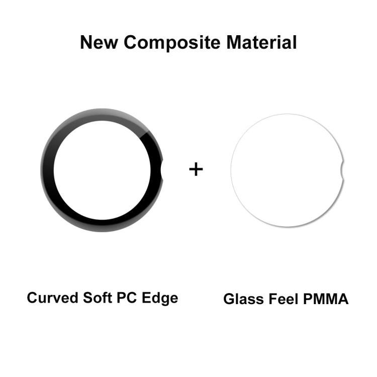 2pcs For Google Pixel Watch ENKAY 3D Full Coverage Soft PC Edge + PMMA HD Screen Protector Film