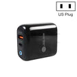 PD04 PD20W Type-C + QC18W USB Mobile Phone Charger with LED Indicator, US Plug(Black) - free shipping - PMC TechLife - Order now!
