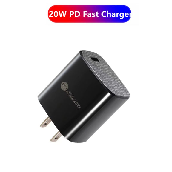 PD11 Mini Single Port PD3.0 USB-C / Type-C 20W Fast Charger for iPhone / iPad Series, US Plug(Black)