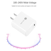 PD11 Mini Single Port PD3.0 USB-C / Type-C 20W Fast Charger for iPhone / iPad Series, US Plug(White)