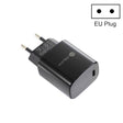 PD11 Mini Single Port PD3.0 USB-C / Type-C 20W Fast Charger for iPhone / iPad Series, EU Plug(Black) - USB Charger by PMC TechLife | Online Shopping South Africa | PMC TechLife | Buy Now Pay Later Mobicred
