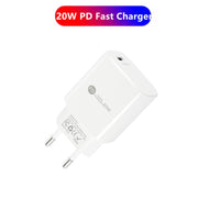 PD11 Mini Single Port PD3.0 USB-C / Type-C 20W Fast Charger for iPhone / iPad Series, EU Plug(White)