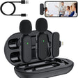 One by Two Wireless Lavalier Microphone Wireless Noise Reduction Microphone with Charging Case, Port: 8 Pin - Microphone by PMC TechLife | Online Shopping South Africa | PMC TechLife | Buy Now Pay Later Mobicred