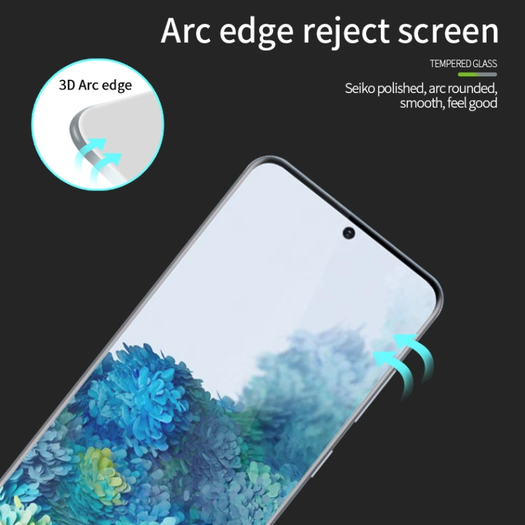 For Honor 80 MOFI 9H 3D Hot Bending Full Screen Tempered Glass Film(Black)