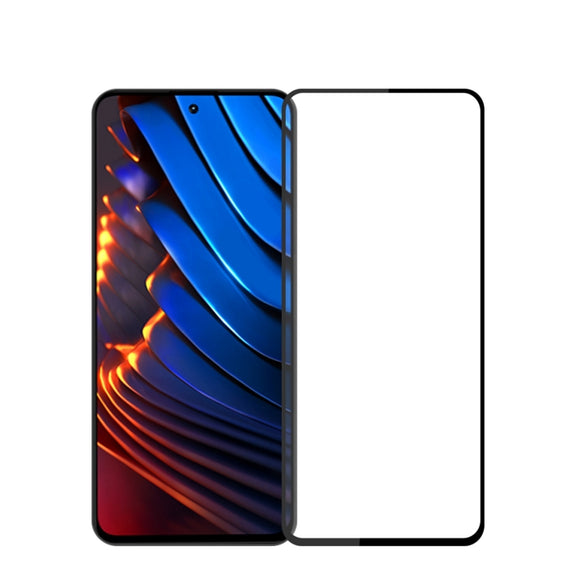For Xiaomi Poco X5 Pro MOFI 9H 2.5D Full Screen Tempered Glass Film(Black)