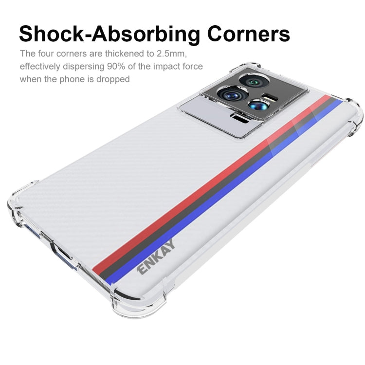 For vivo iQOO 11 5G ENKAY Hat-Prince Transparent TPU Shockproof Phone Case