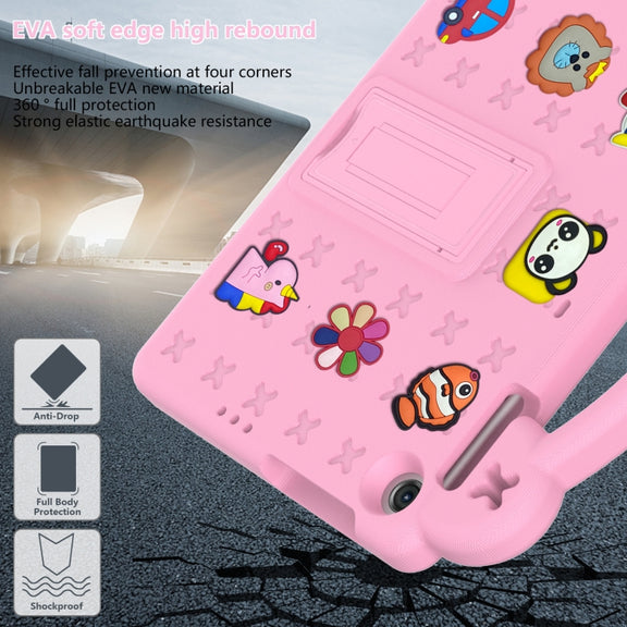 For Huawei Enjoy Tablet 2 10.1 Handle Kickstand Children EVA Shockproof Tablet Case(Pink)
