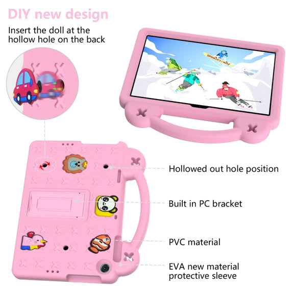 For Huawei Enjoy Tablet 2 10.1 Handle Kickstand Children EVA Shockproof Tablet Case(Pink)