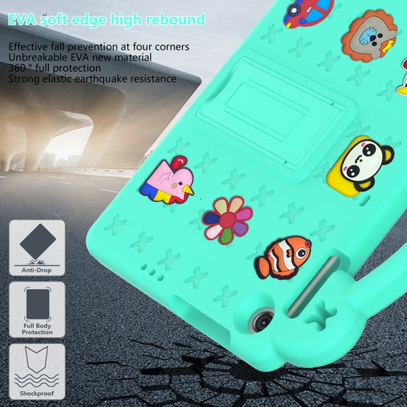 For Huawei Enjoy Tablet 2 10.1 Handle Kickstand Children EVA Shockproof Tablet Case(Mint Green)