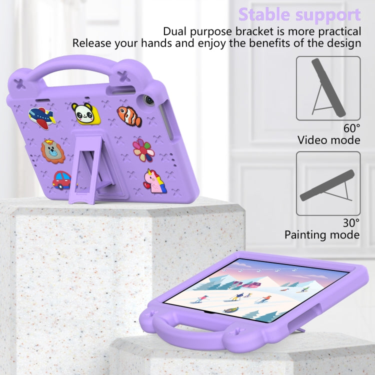 For Huawei Enjoy Tablet 2 10.1 Handle Kickstand Children EVA Shockproof Tablet Case(Light Purple)
