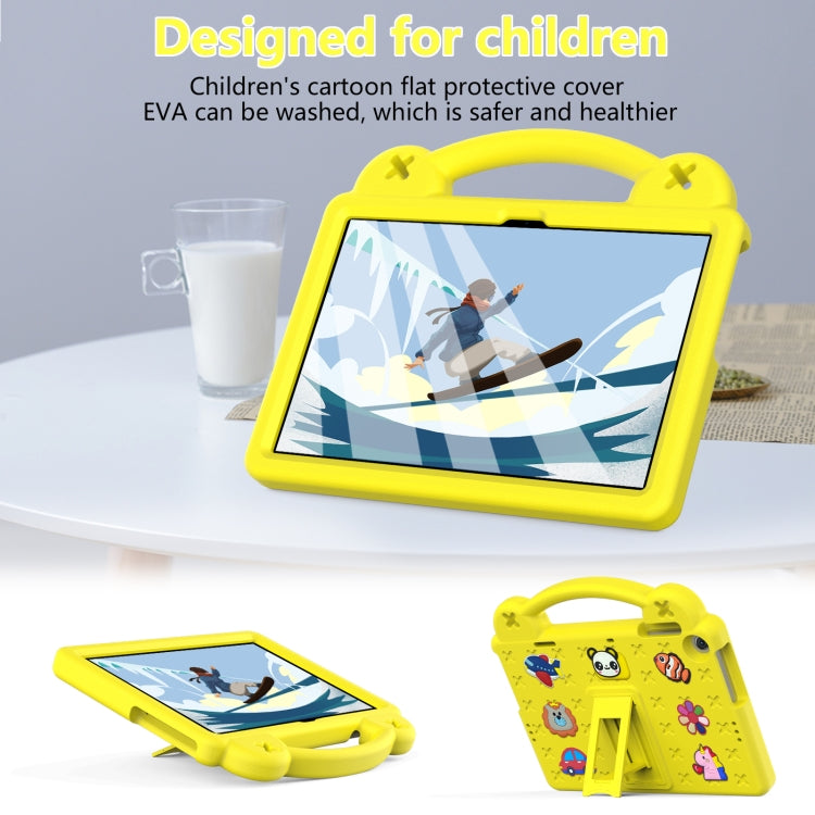 For Huawei Enjoy Tablet 2 10.1 Handle Kickstand Children EVA Shockproof Tablet Case(Yellow)
