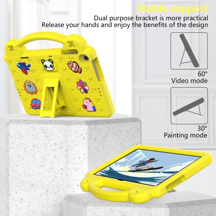 For Huawei Enjoy Tablet 2 10.1 Handle Kickstand Children EVA Shockproof Tablet Case(Yellow)