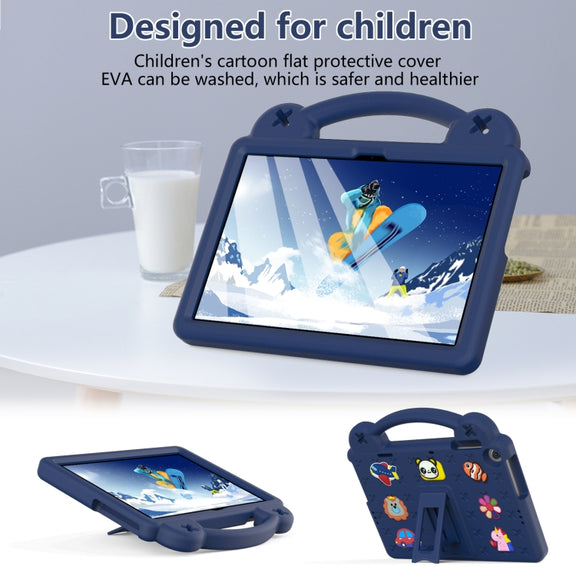 For Huawei Enjoy Tablet 2 10.1 Handle Kickstand Children EVA Shockproof Tablet Case(Navy Blue)