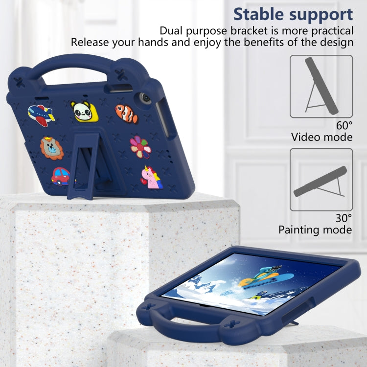 For Huawei Enjoy Tablet 2 10.1 Handle Kickstand Children EVA Shockproof Tablet Case(Navy Blue)