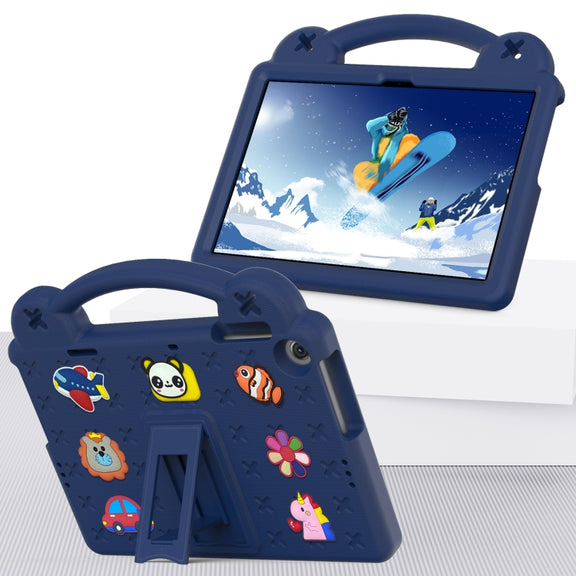 For Huawei Enjoy Tablet 2 10.1 Handle Kickstand Children EVA Shockproof Tablet Case(Navy Blue)