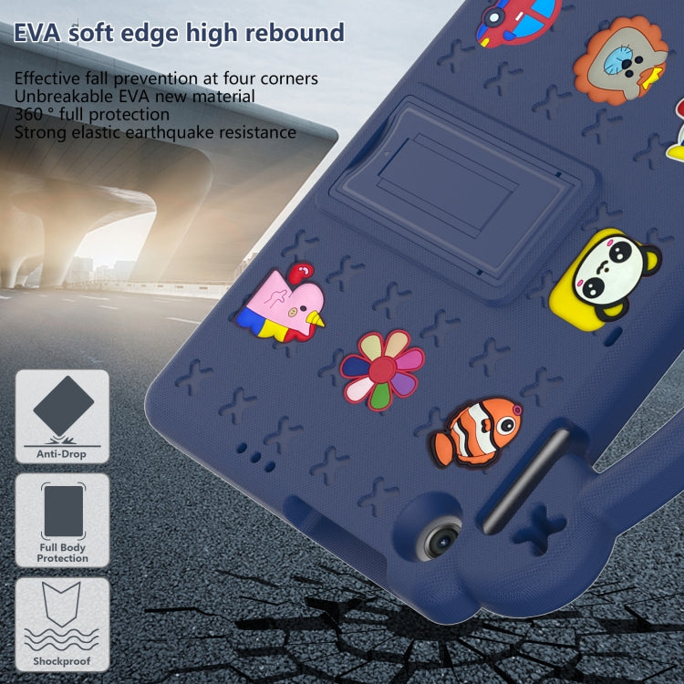For Huawei Enjoy Tablet 2 10.1 Handle Kickstand Children EVA Shockproof Tablet Case(Navy Blue)