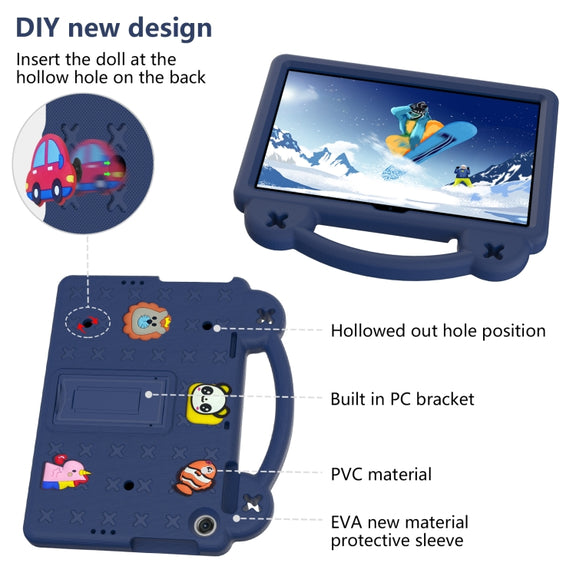 For Huawei Enjoy Tablet 2 10.1 Handle Kickstand Children EVA Shockproof Tablet Case(Navy Blue)