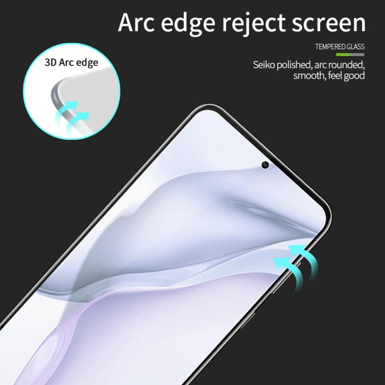 For Honor 80 GT MOFI 9H 3D Explosion-proof Curved Screen Tempered Glass Film(Black)