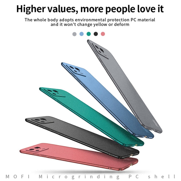 For Xiaomi 13 MOFI Fandun Series Frosted Ultra-thin PC Hard Phone Case(Blue)