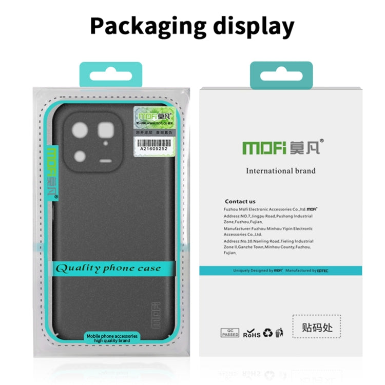 For Xiaomi 13 Pro MOFI Fandun Series Frosted Ultra-thin PC Hard Phone Case(Blue)