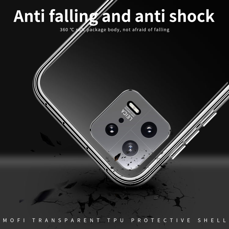 For Xiaomi 13 MOFI Ming Series Ultra-thin TPU Phone Case(Transparent)
