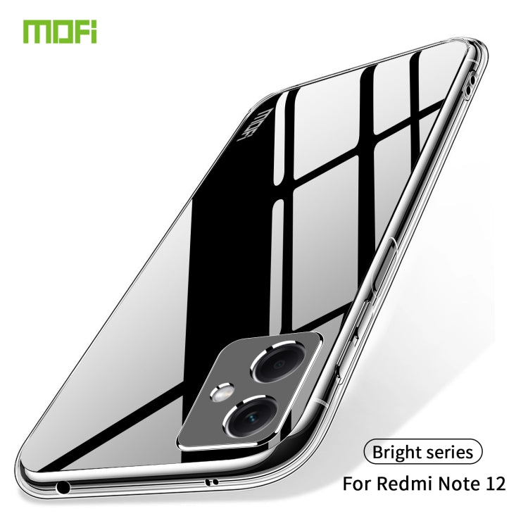 For Xiaomi Redmi Note 12 MOFI Ming Series Ultra-thin TPU Phone Case(Transparent)