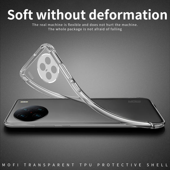 For vivo X90 Pro+ MOFI Ming Series Ultra-thin TPU Phone Case(Transparent)