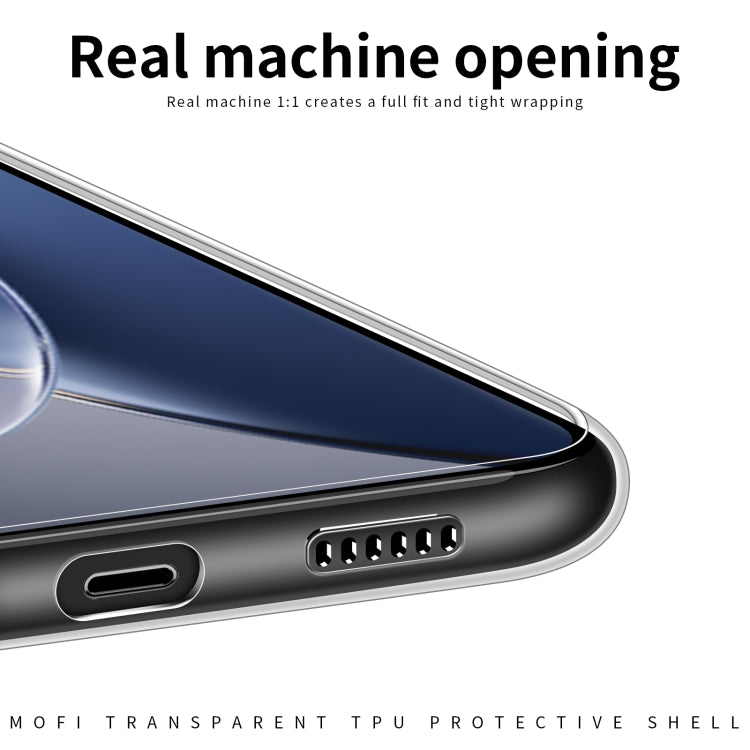 For vivo X90 Pro+ MOFI Ming Series Ultra-thin TPU Phone Case(Transparent)