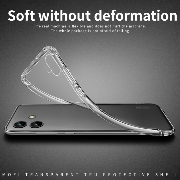 For Samsung Galaxy A04e MOFI Ming Series Ultra-thin TPU Phone Case(Transparent)