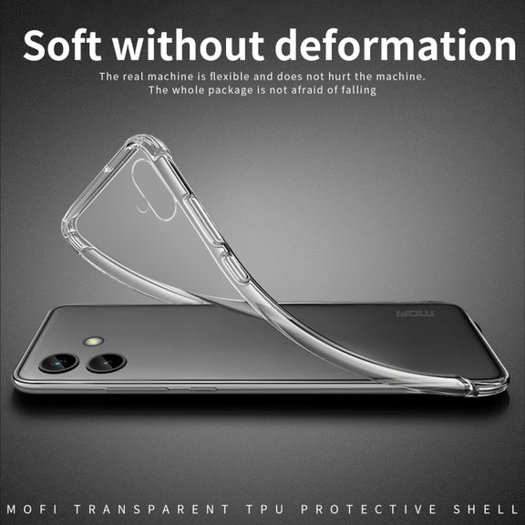 For Samsung Galaxy A04e MOFI Ming Series Ultra-thin TPU Phone Case(Transparent)