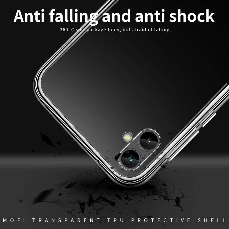 For Samsung Galaxy A04e MOFI Ming Series Ultra-thin TPU Phone Case(Transparent)