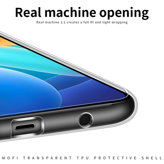 For vivo Y02 4G MOFI Ming Series Ultra-thin TPU Phone Case(Transparent)