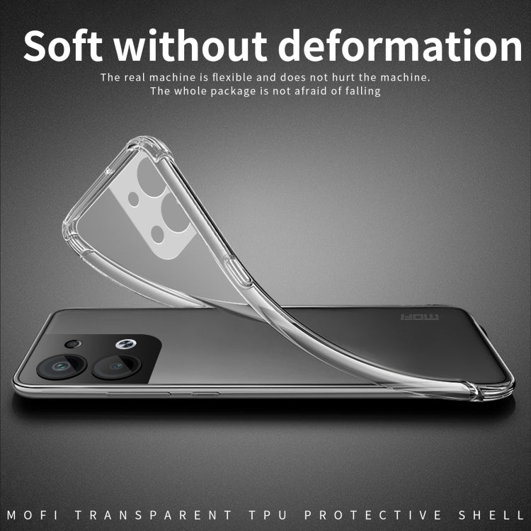 For OPPO Reno9 Pro+ 5G MOFI Ming Series Ultra-thin TPU Phone Case(Transparent)