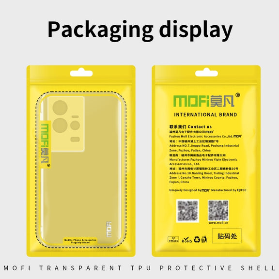 For OPPO Reno9 Pro+ 5G MOFI Ming Series Ultra-thin TPU Phone Case(Transparent)