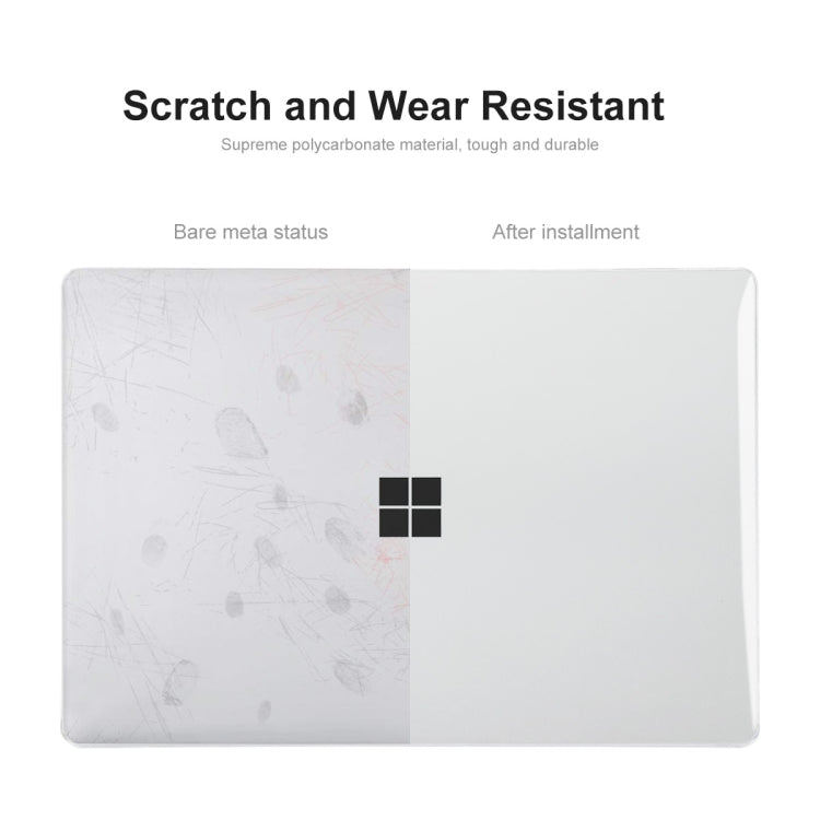 For Microsoft Surface Laptop Go 1/2 12.4 1943/2013 ENKAY Hat-Prince Shockproof Crystal Hard Case(Black)