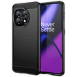 For OnePlus 11 5G Brushed Texture Carbon Fiber TPU Phone Case(Black) - free shipping - PMC TechLife - Order now!