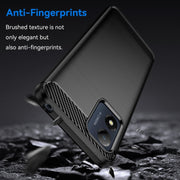 For Motorola Moto E13 Brushed Texture Carbon Fiber TPU Phone Case(Black)