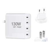 GaN 130W 4-Port USB-C PD65W / PD30W Multi Port Type-C Charger with  1.8m Type-C to MagSafe 2 / T Header Data Cable US / EU Plug