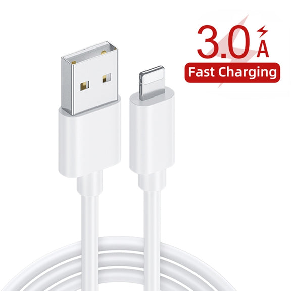 PD04 Type-C + USB Mobile Phone Charger with USB to 8 Pin Cable, UK Plug(White)