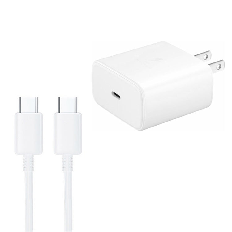 M135 45W USB-C / Type-C Port Fast Charger with 5A Type-C to Type-C Cable, US Plug(White)