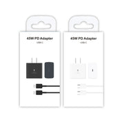 M135 45W USB-C / Type-C Port Fast Charger with 5A Type-C to Type-C Cable, US Plug(White)