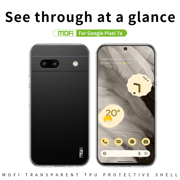 For Google Pixel 7A MOFI Ming Series Ultra-thin TPU Phone Case(Transparent)