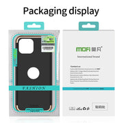 For iPhone 14 Plus MOFI Yatun Series 3 in 1 Stitching PC Phone Case(Blue)