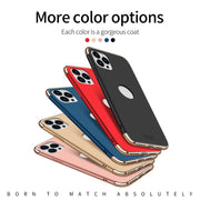 For iPhone 14 Pro MOFI Yatun Series 3 in 1 Stitching PC Phone Case(Black)