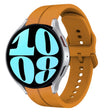 For Samsung Galaxy Watch 6 40mm 20mm Loop Silicone Watch Band(Amber Yellow) - Watch Bands by PMC TechLife | Online Shopping South Africa | PMC TechLife