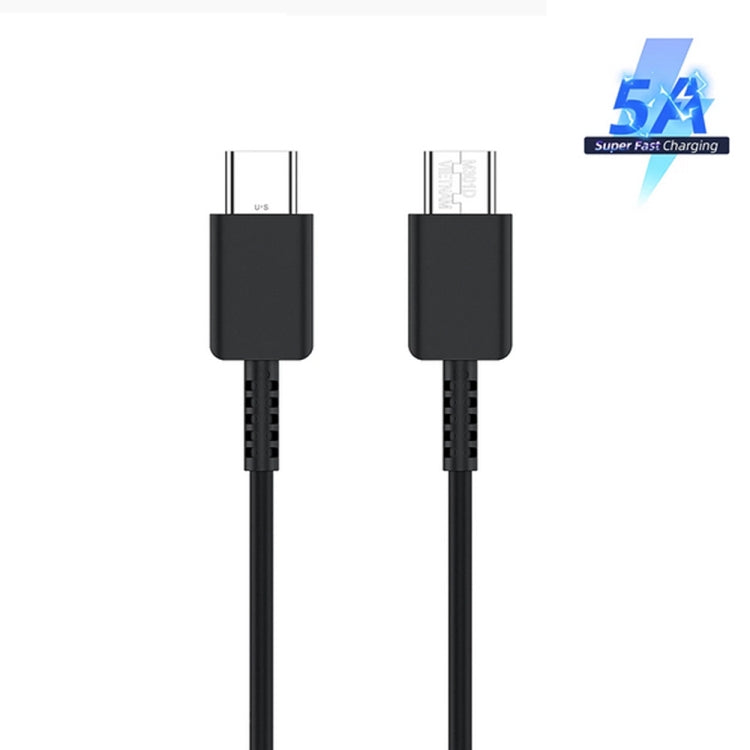 M135 45W USB-C / Type-C Port Fast Charger with 5A Type-C to Type-C Cable, UK Plug(Black)